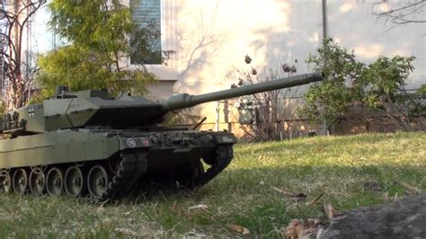 LEOPARD 2A6 TAMIYA RC Super Tank HD ACTION YouTube