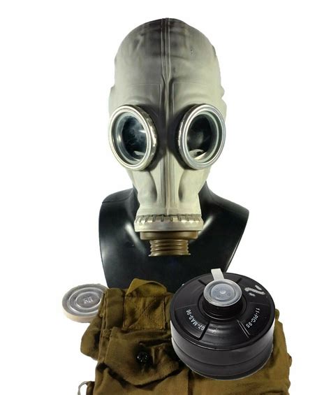 Cold War Era Soviet Russian Military Gas Mask Gp 5 Full Kit Etsy