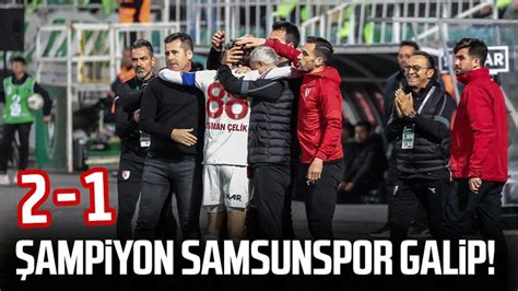 Şampiyon Samsunspor galip Denizlispor Samsunspor maç sonucu YouTube