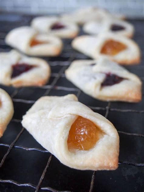 For a fun change of flavor, i baked these with lingonberry jam that i got at ikea. kolache cookies out oven on cooling rack | Kolaczki ...