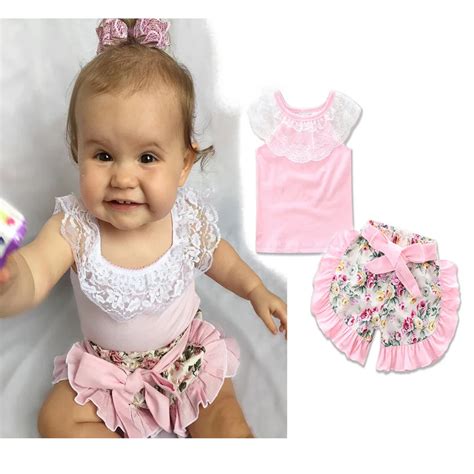 Summer Baby Girl Clothes Cute Newborn Baby Girls Clothes Sets Fashion