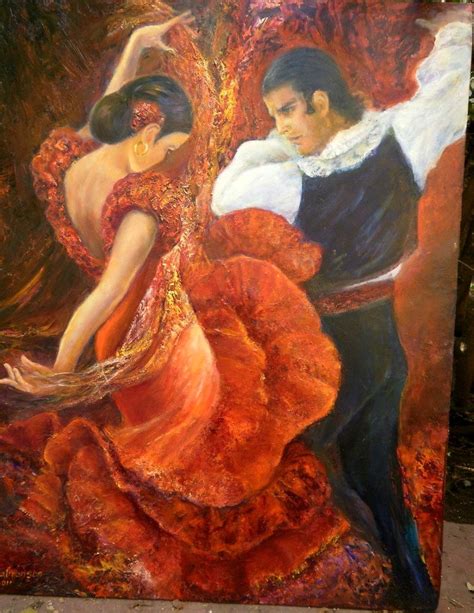 Flamenco Couple Dance Paintings Flamenco Spanish Art