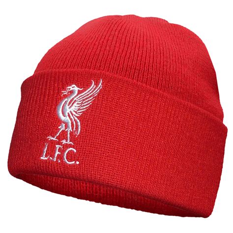 Liverpool Fc Official Football T Knitted Bronx Beanie Hat Liverbird