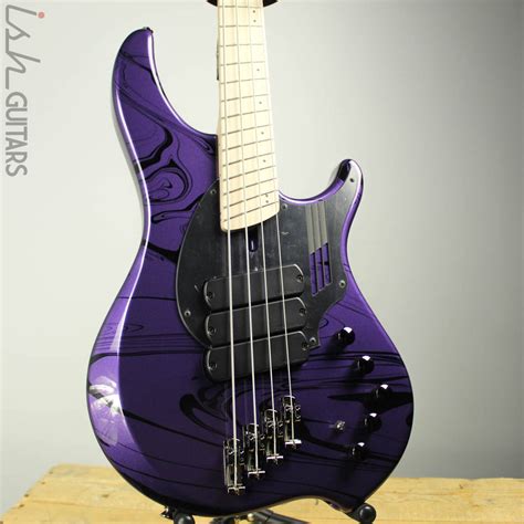 2019 Dingwall Ng3 4 String Bass Purple Swirl Ish Guitars