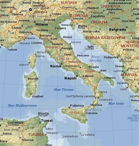 Mappa Dettagliata Italia