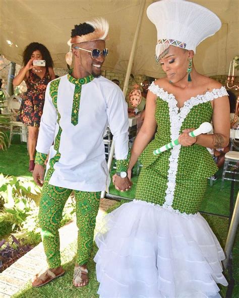 Tsonga Traditional Wedding Attire For Couples Bride In Strapless Tsonga Traditional Wedding