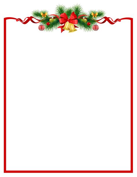Free Printable Christmas Letterhead Printable World Holiday