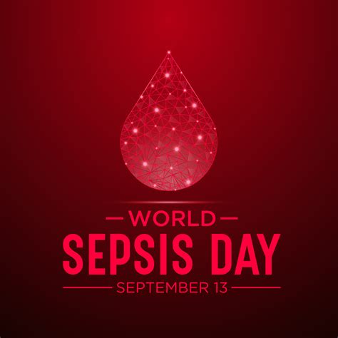 World Sepsis Day Is Observed Every Year On September 13 Low Poly Style