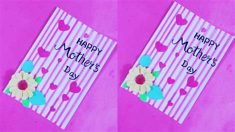 How To Make Mothers Day Card Mothers Greeting Card Mothers Day Crafts 💞 Youtube