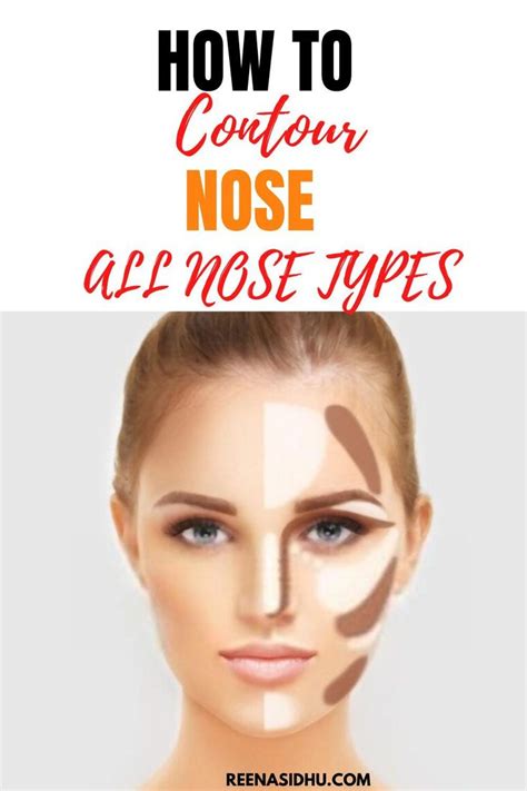 how to contour nosefor every nose type nose contouring nose types nose