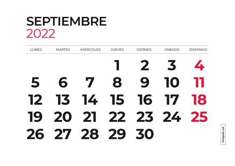 Calendario Para Imprimir 2022