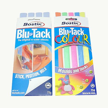 The reusable adhesive putty can be taken down and reused over and. Bostik Blu-Tack Reusable Adhesive - FindTape.com
