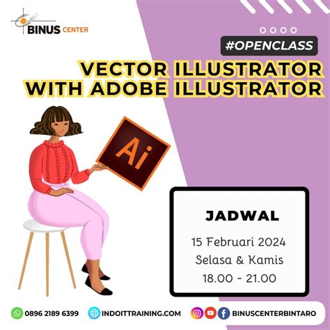 Kelas Desain Vector Illustrator With Adobe Illustrator Binus Center