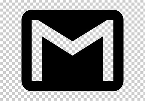 Gmail Logo Png Clipart Angle Aol Mail Black Black And White Brand