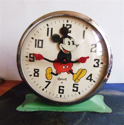 To use it, set the alarm clock to your ideal time. First Mickey Mouse Alarm Clock... 1934 Ingersoll "Animated ...