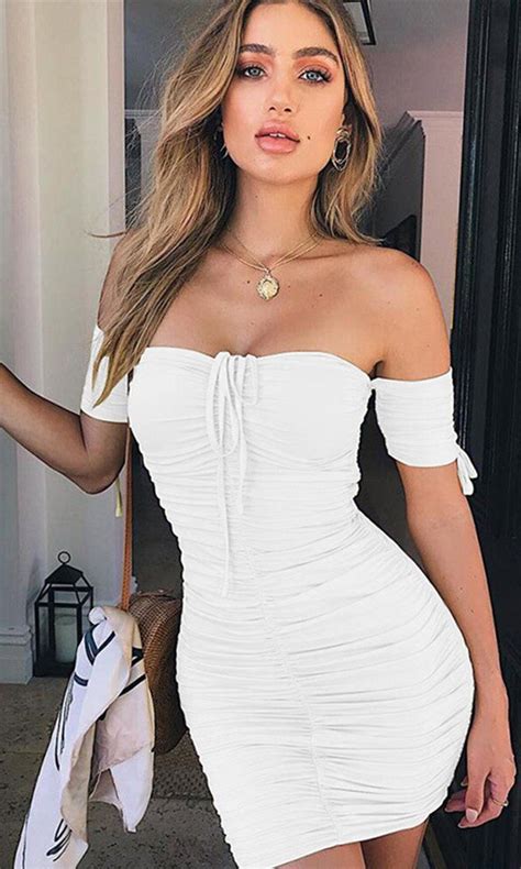 Breaking Rules Short Sleeve Off The Shoulder Sweetheart Neck Ruched Bodycon Casual Mini Dress