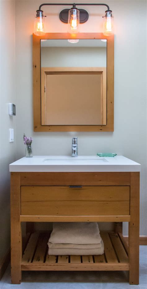 Bathroom & kitchen sink rim type. Rustic Modern - Distressed Vanity - Farmhouse - Bathroom ...