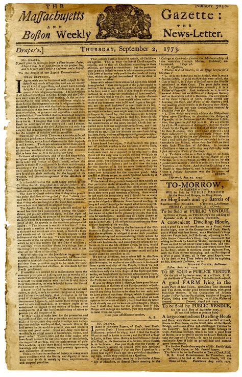 Lot Boston Tea Party Newspaper 1773 Weeks Before The Event 5 Boston