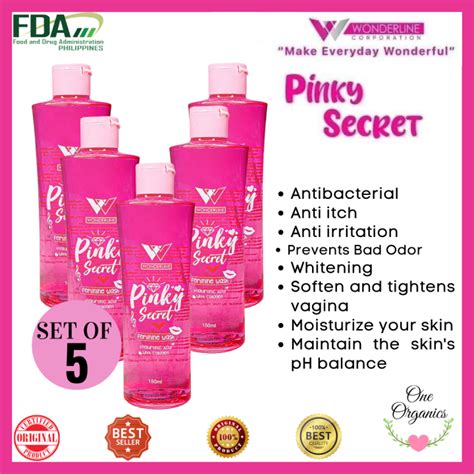 One Organics Set Of Pinky Secret Feminine Wash Wonderline Original