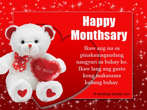 Today, we should be together holding hands, and talking. Tagalog Monthsary Messages - Wordings and Messages