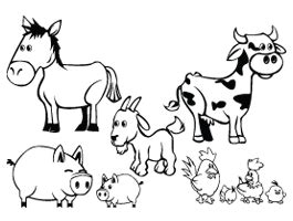 cute baby farm animal coloring pages  coloring pages  kids