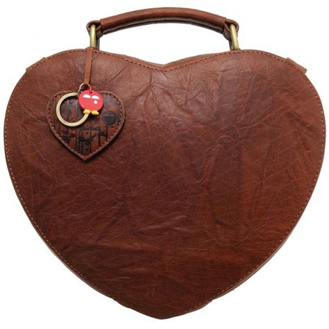 Yoshi Love Heart Leather Grab Bag