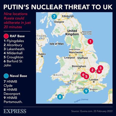Uk Nuclear Weapons Bases Nato To Store Nukes In Britain Where Are