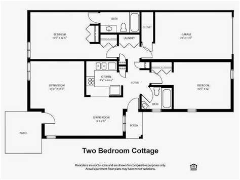 House Plans 2 Bedroom House Plan Cottage 2 Bed Cottage House Plan Vrogue