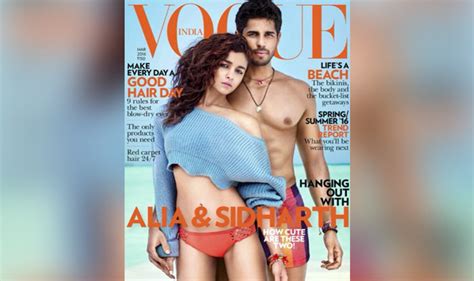 Lovebirds Sidharth Malhotra And Alia Bhatt Look Ravishing On Vogue Magazine Cover