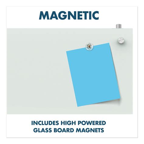 Infinity Magnetic Glass Dry Erase Cubicle Board 18 X 30 White Pacific Ink
