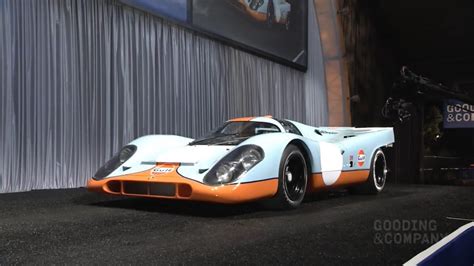 Le Mans Gulf Porsche 917k Sells For Record 14 Million At Gooding And Co