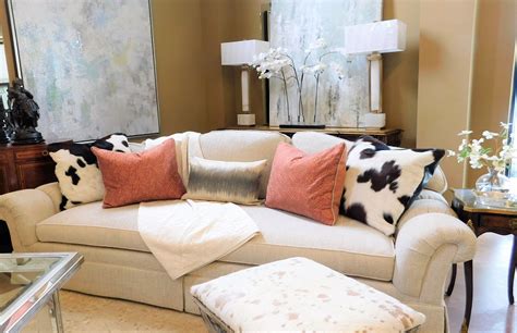 Add Cowhide Cushioadd Cowhide Cushions To Instantly Update Your Sofans