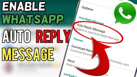 How To Enable Auto Message Reply In Whatsapp Whatsapp Latest Trick
