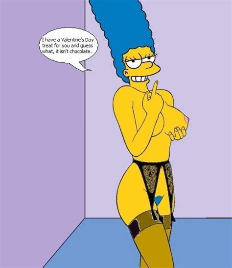 Rule 34 Breasts Color English Text Female Female Only Human Indoors Marge Simpson Nipples