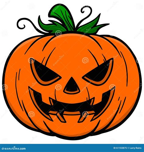 Jack O Lantern Stock Vector Illustration Of Pumpkin 61103875