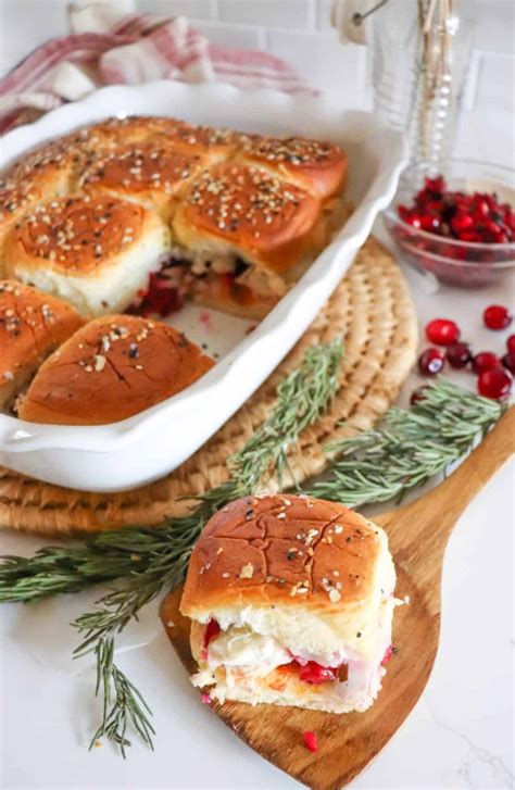 The Best Turkey Cranberry Slider Recipe Homemade Heather