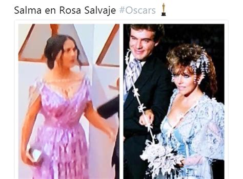 Oscar 2018 Los Memes Del Vestido De Salma Hayek En La Alfombra Roja
