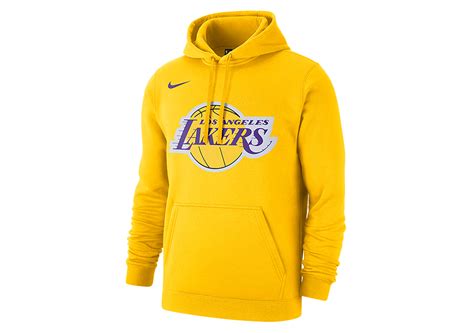 Shop sweatshirts and hoodies at lakers store. NIKE NBA LOS ANGELES LAKERS LOGO FLEECE HOODIE AMARILLO
