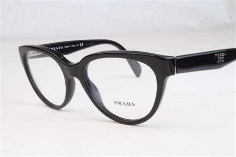 new prada vpr10p eyeglasses frames black 1ab 1o1 authentic 50mm ebay eyeglasses eyeglasses