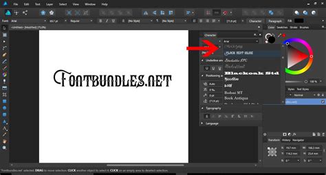 Text Basics In Affinity Designer Design Bundles