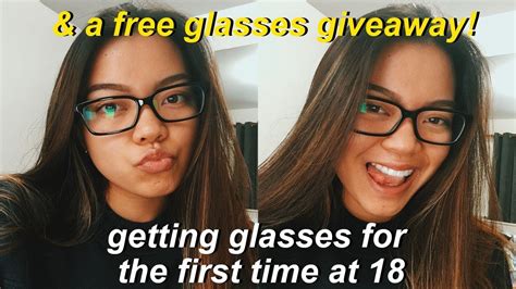 Getting Glasses For The First Time Free Glasses Giveaway Youtube