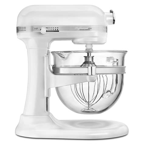 Kitchenaid 6 Quart Professional 6500 Stand Mixer Glass Bowl Frosted