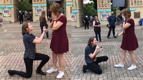 Couple Surprises Each Other With Sweet Double Proposal Abc7 Chicago