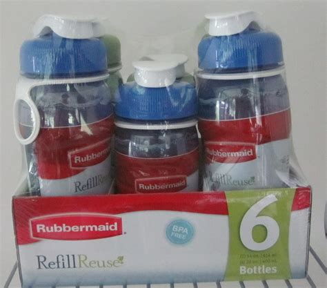 Rubbermaid Refill Reuse Set Of 6 Bottles Sports Water