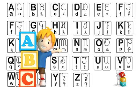 Alfabeto Com As 4 Letras Para Imprimir Edukita