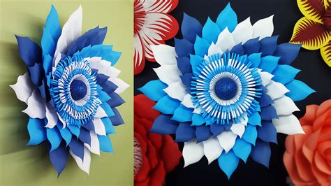 Colors Paper Diy Paper Flowers Wall Decorations Paper Flower