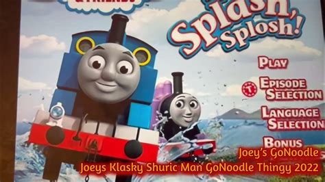 Thomas And Friends Splish Splash Splosh Dvd Menu Walkthrough Youtube