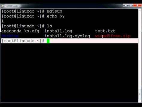 MD CHECKSUM How To Use It In UNIX Or Linux YouTube