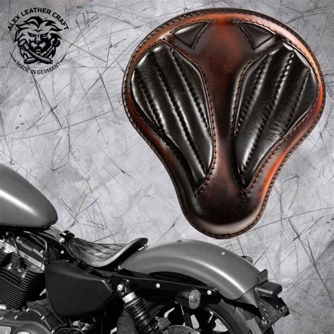 Solo Seat Harley Davidson Sportster 04 22 Short Black And Brown V2