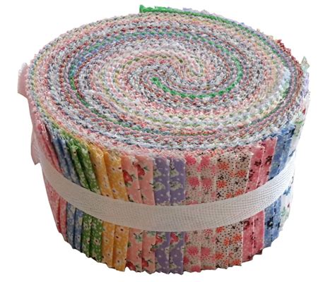 Vintage Floral Jelly Roll Quilting Fabric Strips - Laura Ingalls Wilder